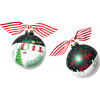 Town Square Glass Ornament, Red - Ornaments - 2 - thumbnail