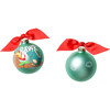 Dinosaur Glass Ornament, Green - Ornaments - 2 - thumbnail