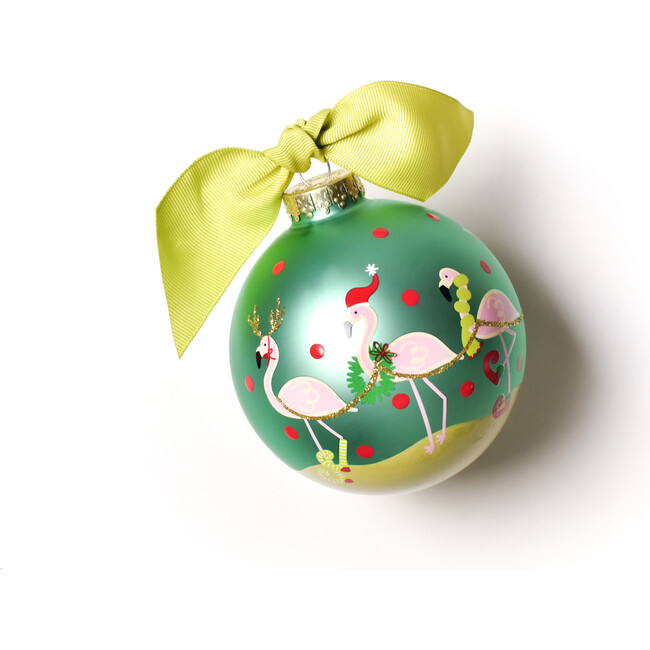 Warmest Wishes Santa Glass Ornament, Blue - Ornaments - 3