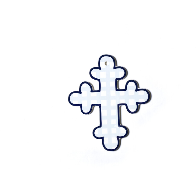 Gingham Cross, Blue