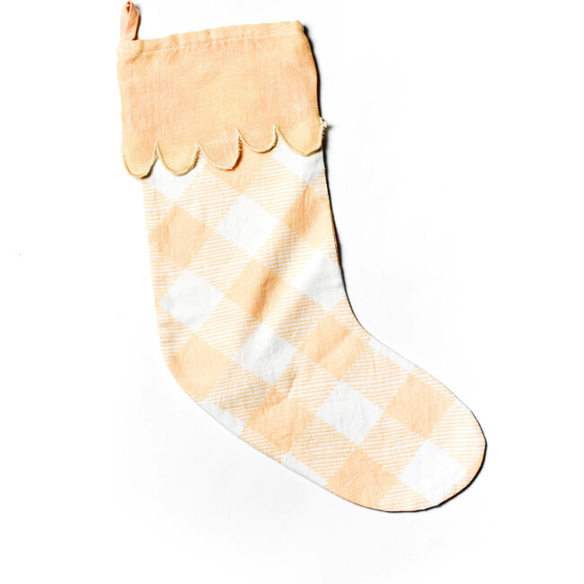 Blush Buffalo Stocking With Trim