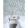 Joana Avilez's Street Scenes Peel & Stick Wallpaper, Multicolor On Sky Blue - Wallpaper - 2 - thumbnail