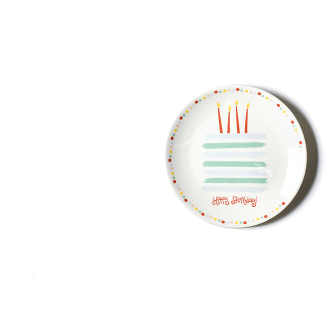 Happy Birthday Cake Plate, Blue - Accents - 1