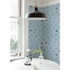 Good Dogs Everywhere Woven Wallpaper, Sky & Navy Blue - Wallpaper - 2 - thumbnail
