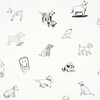 Good Dogs Everywhere Woven Wallpaper, Black & White - Wallpaper - 3 - thumbnail