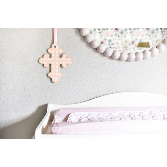 Gingham Cross, Pink