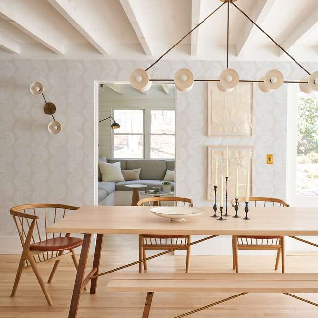 1975 Wallpaper, Light Beige