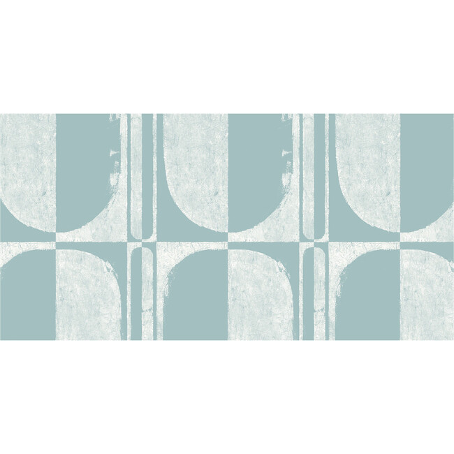 The Cloisters Panel Set 5-Yard Wallpaper, Soft Blue