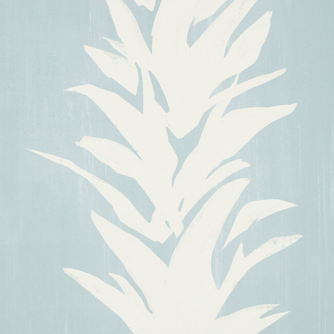 White Lotus 10-Yard Wallpaper, Soft Blue - Wallpaper - 8