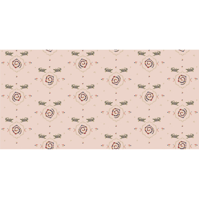 Reptilia 5-Yard Wallpaper, Muted Pink
