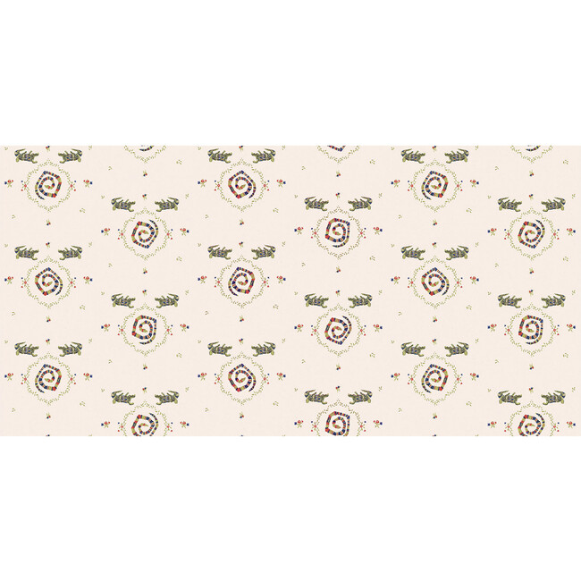 Reptilia 5-Yard Wallpaper, Bright Multi