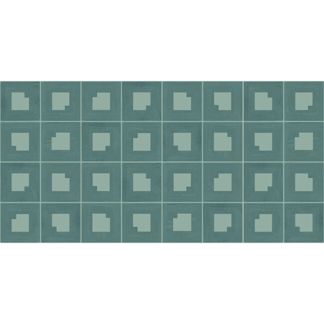 Palindrome 10-Yard Wallpaper, Teal