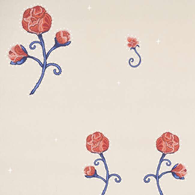 Rhinestone Cowboy 5-Yard Wallpaper, Poppy - Wallpaper - 5