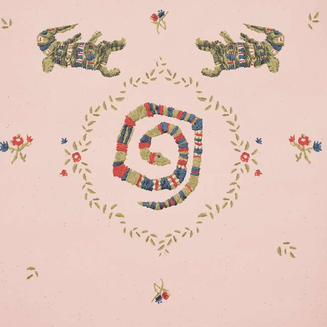 Reptilia 5-Yard Wallpaper, Muted Pink - Wallpaper - 4