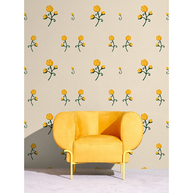 Rhinestone Cowboy 10-Yard Wallpaper, Bright Yellow - Wallpaper - 6