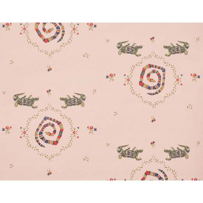 Reptilia 5-Yard Wallpaper, Muted Pink - Wallpaper - 5