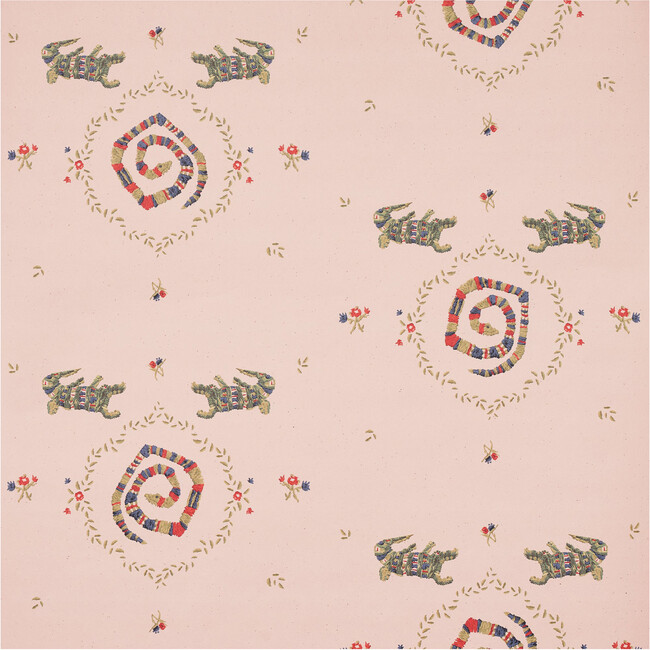 Reptilia 5-Yard Wallpaper, Muted Pink - Wallpaper - 7