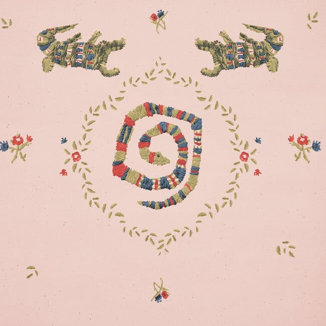 Reptilia 5-Yard Wallpaper, Muted Pink - Wallpaper - 8
