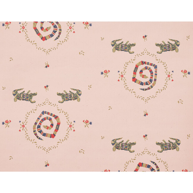 Reptilia 5-Yard Wallpaper, Muted Pink - Wallpaper - 9