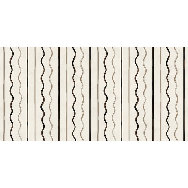 Affogato 10-Yard Wallpaper, Ivory & Carbon
