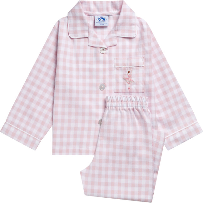 Margot Ballerina Pajama, Pale Pink Gingham