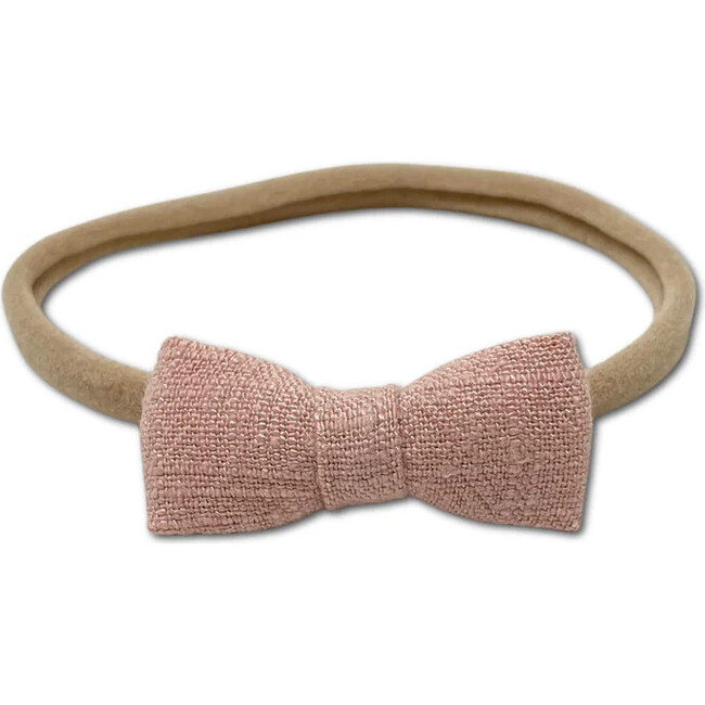 Itty Bitty Bow Baby Headband, Blush - Hair Accessories - 1