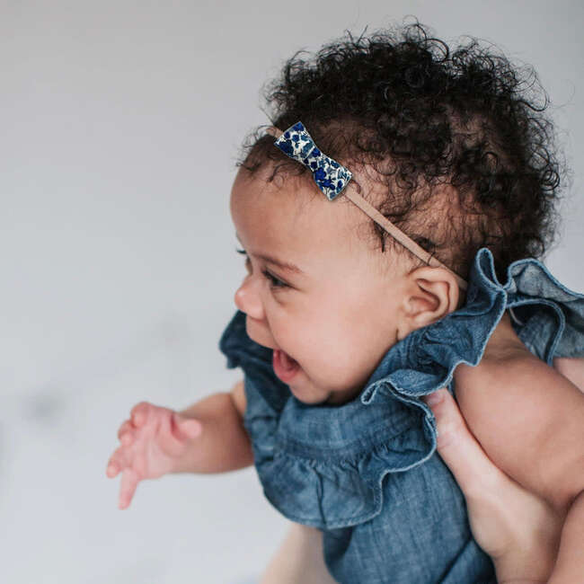 LuluLuvs Itty Bitty Bow Baby Headbands, Bright Florals Bundle Set - Bows - 2