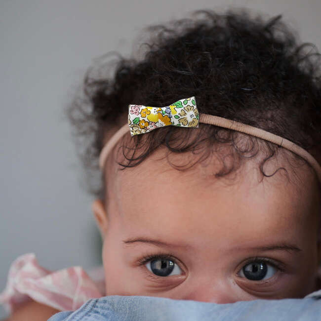 LuluLuvs Itty Bitty Bow Baby Headbands, Bright Florals Bundle Set - Bows - 3