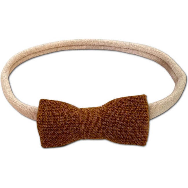 Itty Bitty Bow Baby Headband, Brown - Bows - 1