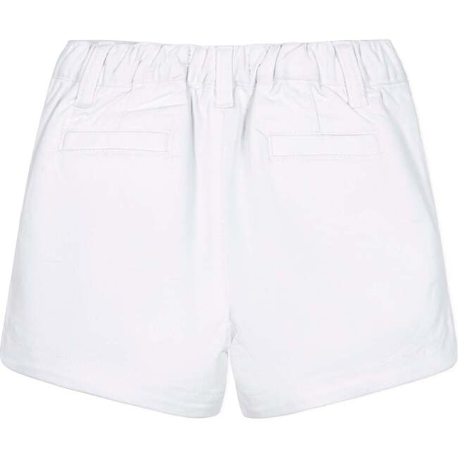 Organic Stretch Chino Pull-On Short, White