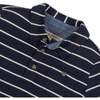Organic Short Sleeve Jersey Polo, Navy Breton Stripe - Polo Shirts - 2