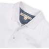 Organic Short Sleeve Knit Pique Polo Shirt, White - Polo Shirts - 2