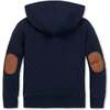 Quilted Hooded Sweatshirt, Navy Quilted - Sweatshirts - 3