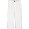Organic Stretch Twill Chino Pant, White Stretch - Pants - 1 - thumbnail