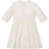Organic Flutter Sleeve Tiered Eyelet Dress, Ivory Eyelet - Dresses - 2