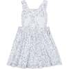 Organic Ruffle Edge Apron Dress, Winter Floral - Dresses - 2
