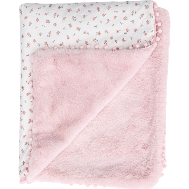 PomPom Blanket, Floral
