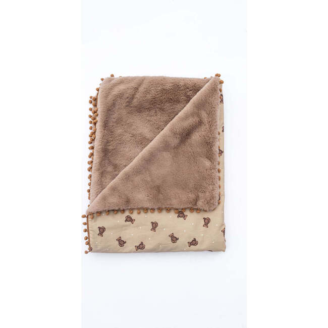 PomPom Blanket, Teddy