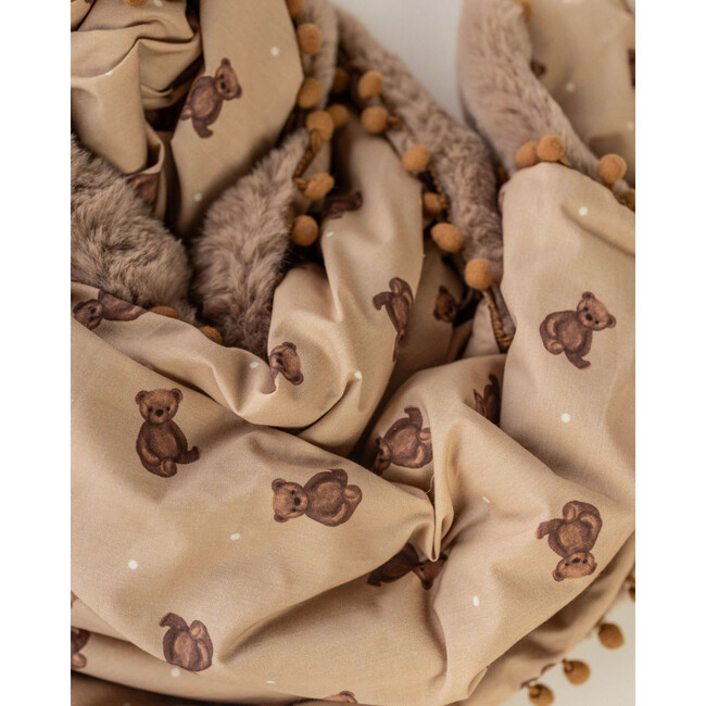 PomPom Blanket, Teddy