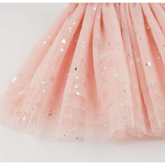 Silver-Flecked Tulle Frill Tutu, Pale Pink
