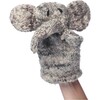 Organic Wool Knit Hand Puppet, Elliot The Elephant - Plush - 1 - thumbnail