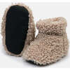 Baby Teddy Booties, Oatmeal - Booties - 2 - thumbnail