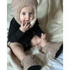Baby Teddy Booties, Oatmeal - Booties - 3 - thumbnail
