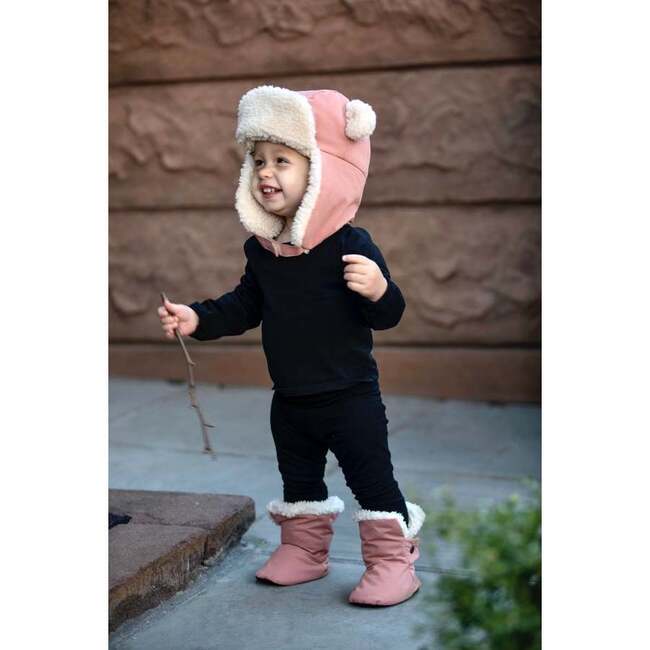 Benji Baby Booties, Rose Dawn Quilted - Booties - 4