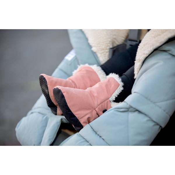 Benji Baby Booties, Rose Dawn Quilted - Booties - 5