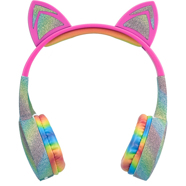 Stereo Bluetooth Rainbow Glitter Kids Headphones