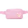 Sequin Heart Belt Bag, Pink - Bags - 1 - thumbnail