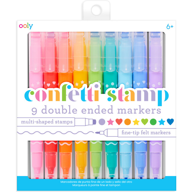 Confetti Stamp Double-Ended Markers