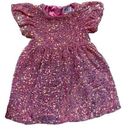 Pretty in Pink Sequin Dress, Pink - Dresses - 4