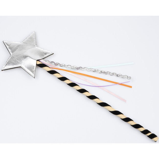 Tulle Appliqué Witch Cape, Hat & Wand - Costumes - 7